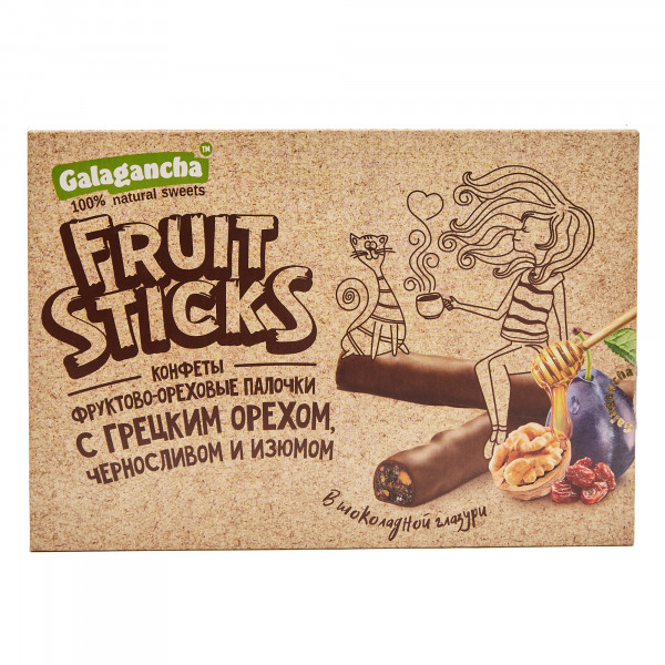 №2 Берестов КРАФТ Fruit Stiсks с черносливом и грецким орехом, 175г в Моршанске