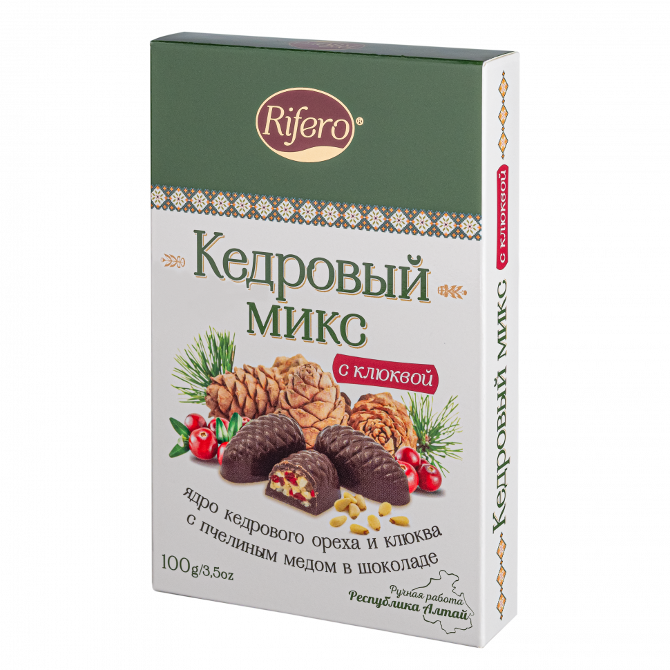  Риф и ко Конфеты "Кедровый микс КЛЮКВА" 100г     в Моршанске
