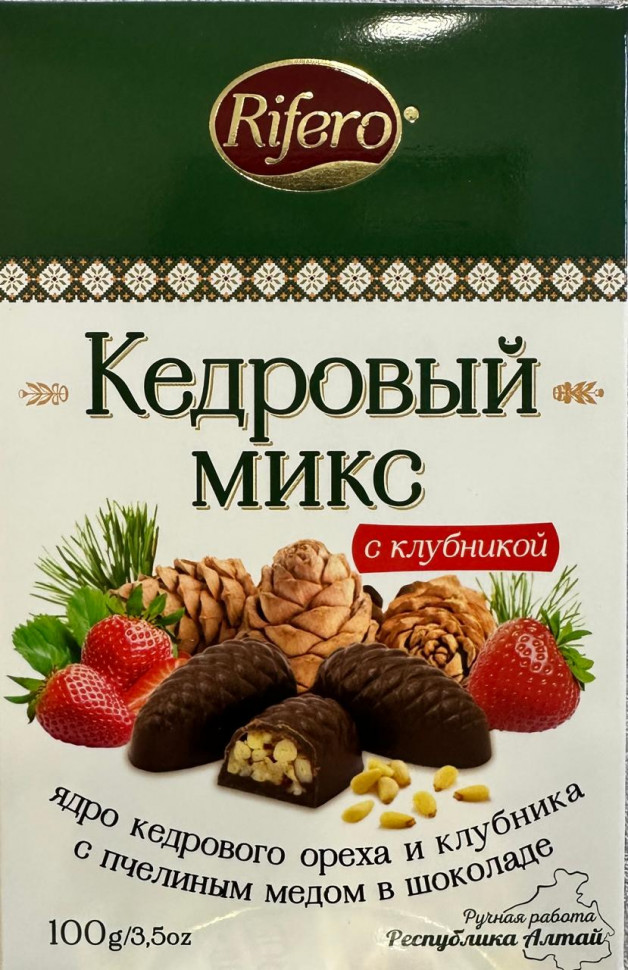 Риф и ко Конфеты "Кедровый микс КЛУБНИКА" 100г     в Моршанске
