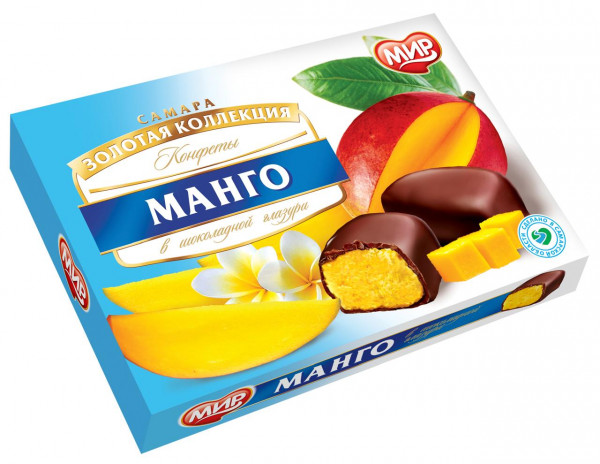 №2 КФ МИР Манго-Кокос в шоколадной глазури 160г  в Моршанске